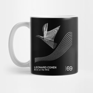 Bird On The Wire / Minimalist Graphic Design Fan Artwork Mug